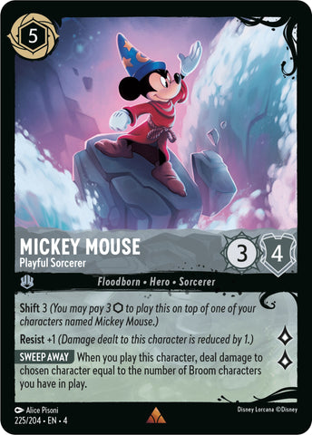 Mickey Mouse - Playful Sorcerer (225/204) (225/204) [Illumineer's Quest: Deep Trouble] - The Mythic Store | 24h Order Processing