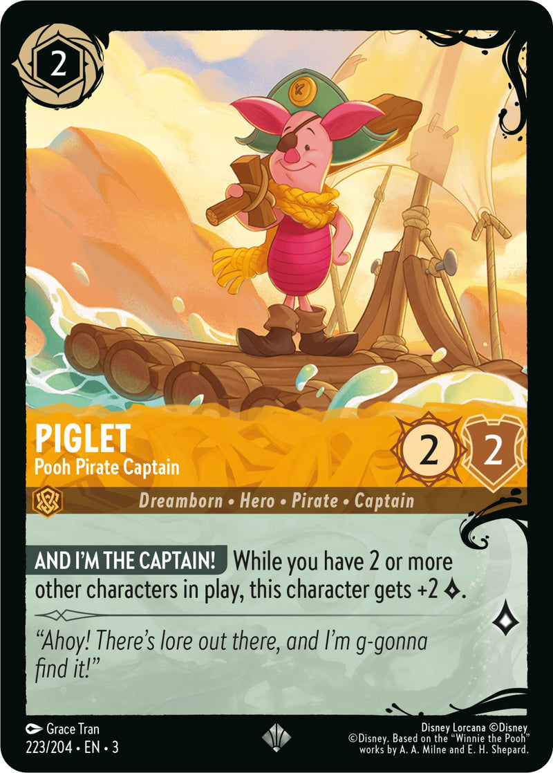 Piglet - Pooh Pirate Captain (223/204) [Ursula's Return] - The Mythic Store | 24h Order Processing