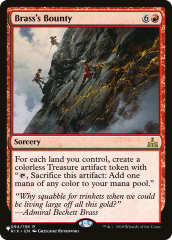 Brass's Bounty [The List] - The Mythic Store | 24h Order Processing