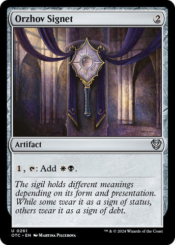 Orzhov Signet [Outlaws of Thunder Junction Commander] - The Mythic Store | 24h Order Processing