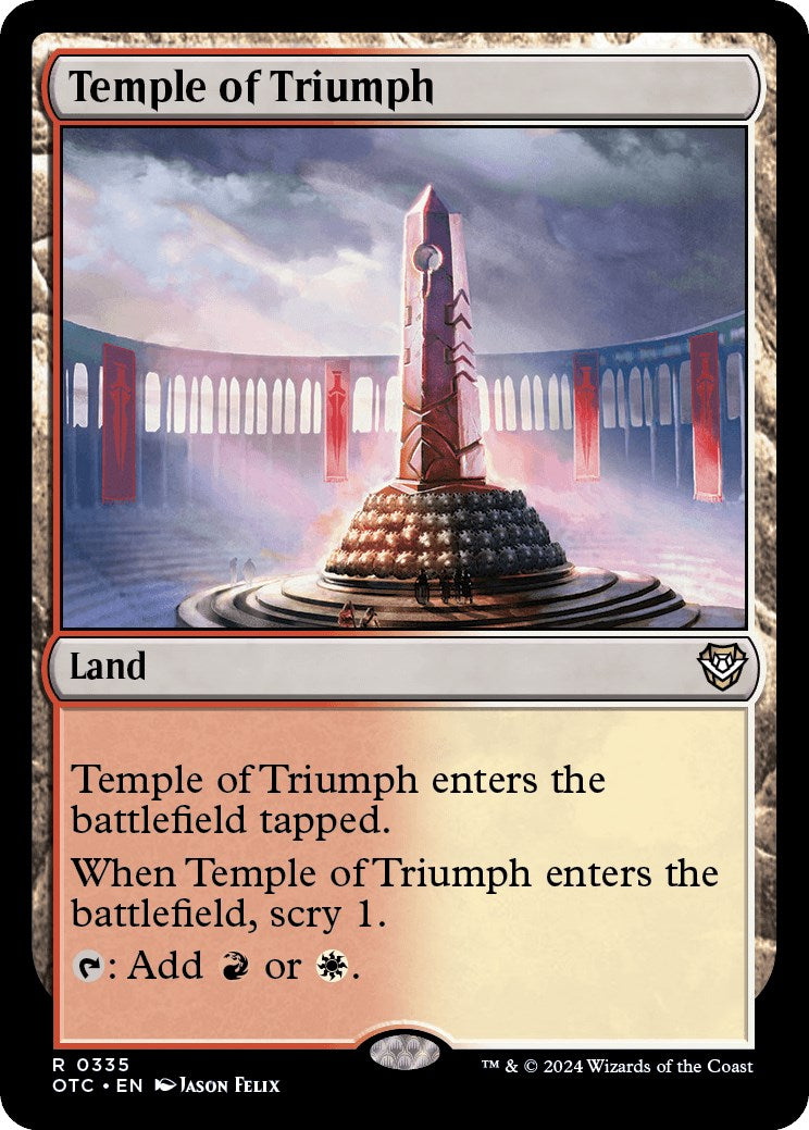 Temple of Triumph [Outlaws of Thunder Junction Commander] - The Mythic Store | 24h Order Processing