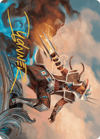 Annie Flash, the Veteran Art Card (Gold-Stamped Signature) [Outlaws of Thunder Junction Art Series] - The Mythic Store | 24h Order Processing