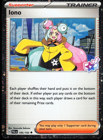 Iono (185/193) (Cosmo Foil) [Scarlet & Violet: Paldea Evolved] - The Mythic Store | 24h Order Processing