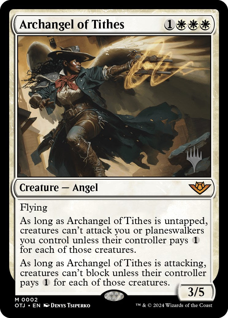 Archangel of Tithes (Promo Pack) [Outlaws of Thunder Junction Promos] - The Mythic Store | 24h Order Processing