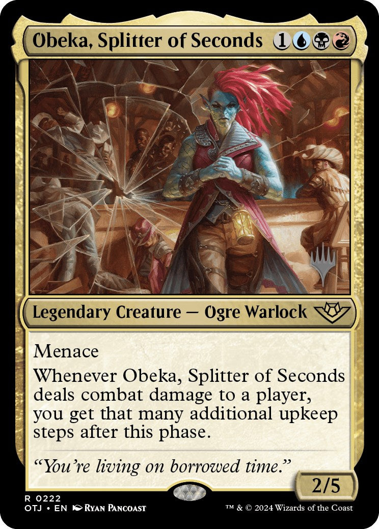 Obeka, Splitter of Seconds (Promo Pack) [Outlaws of Thunder Junction Promos] - The Mythic Store | 24h Order Processing