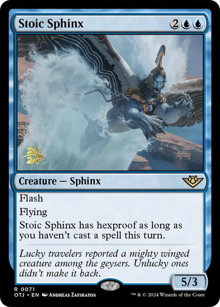 Stoic Sphinx [Outlaws of Thunder Junction Prerelease Promos] - The Mythic Store | 24h Order Processing