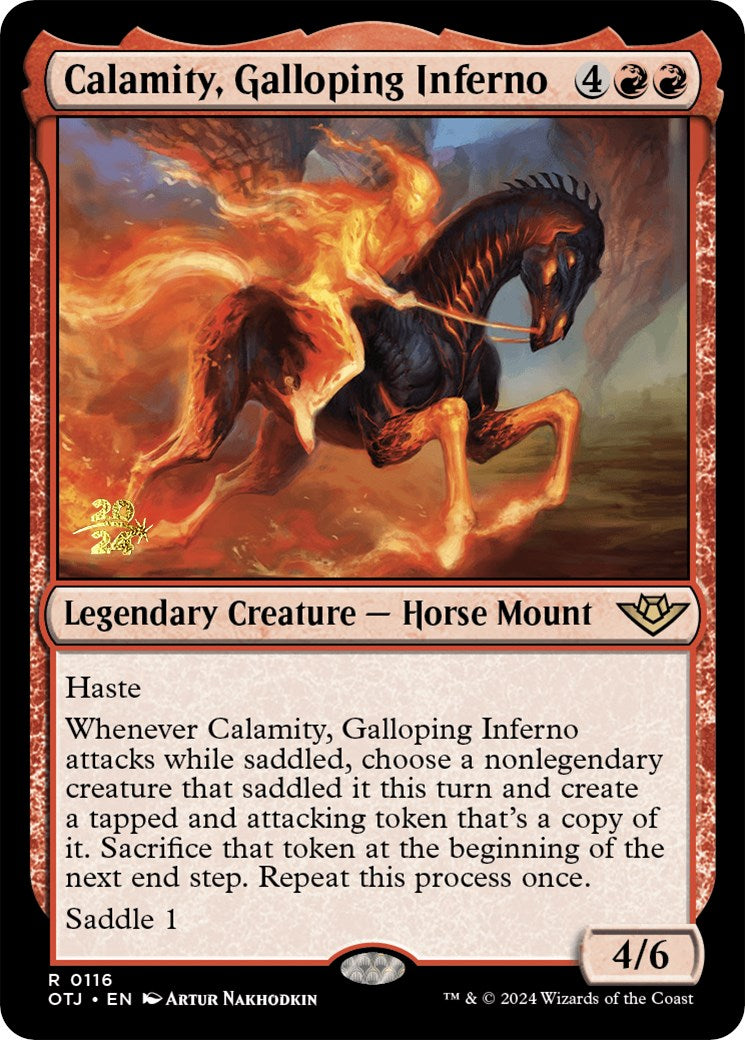 Calamity, Galloping Inferno [Outlaws of Thunder Junction Prerelease Promos] - The Mythic Store | 24h Order Processing