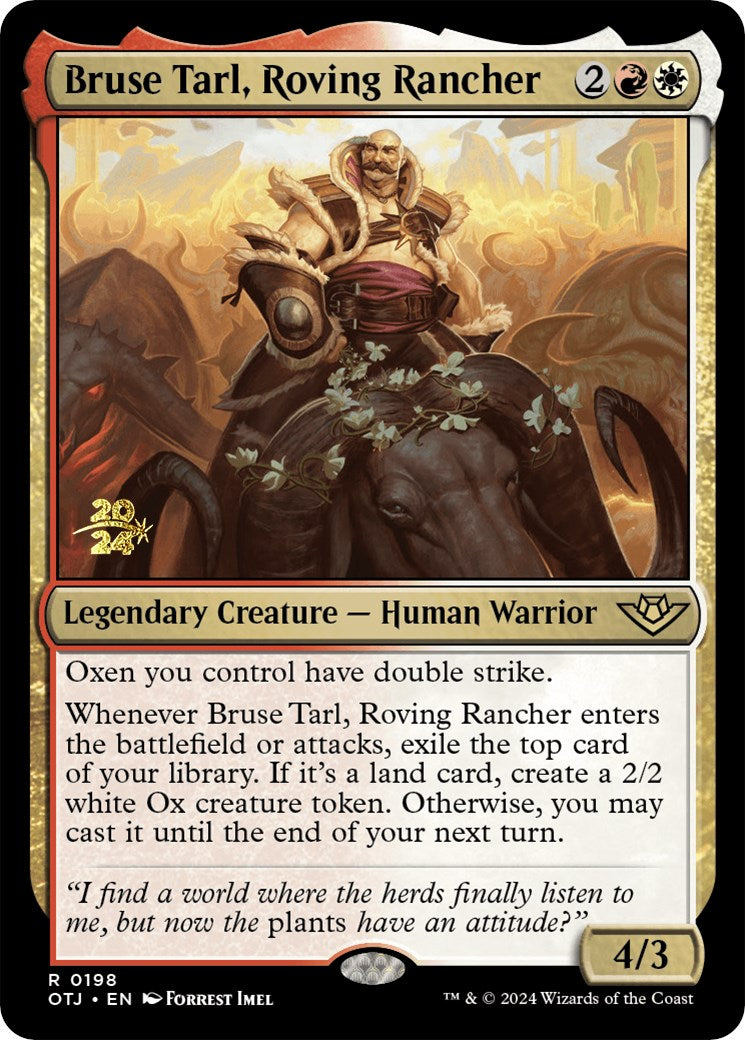 Bruse Tarl, Roving Rancher [Outlaws of Thunder Junction Prerelease Promos] - The Mythic Store | 24h Order Processing