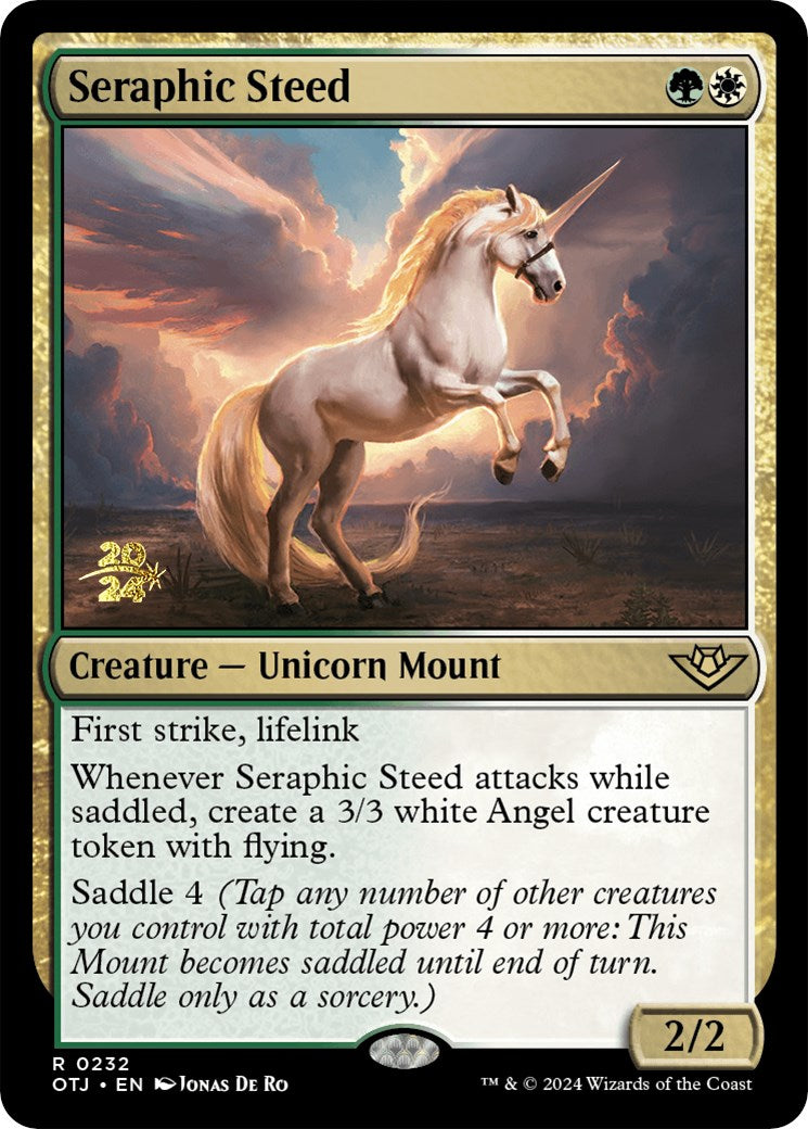 Seraphic Steed [Outlaws of Thunder Junction Prerelease Promos] - The Mythic Store | 24h Order Processing