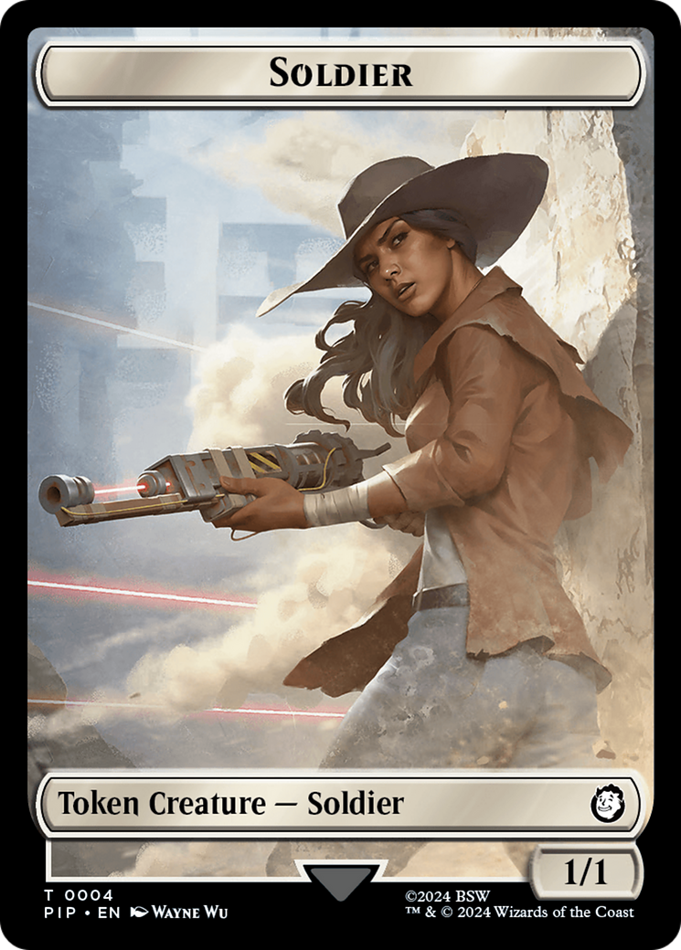 Food (0014) // Soldier (0004) Double-Sided Token [Fallout Tokens] - The Mythic Store | 24h Order Processing