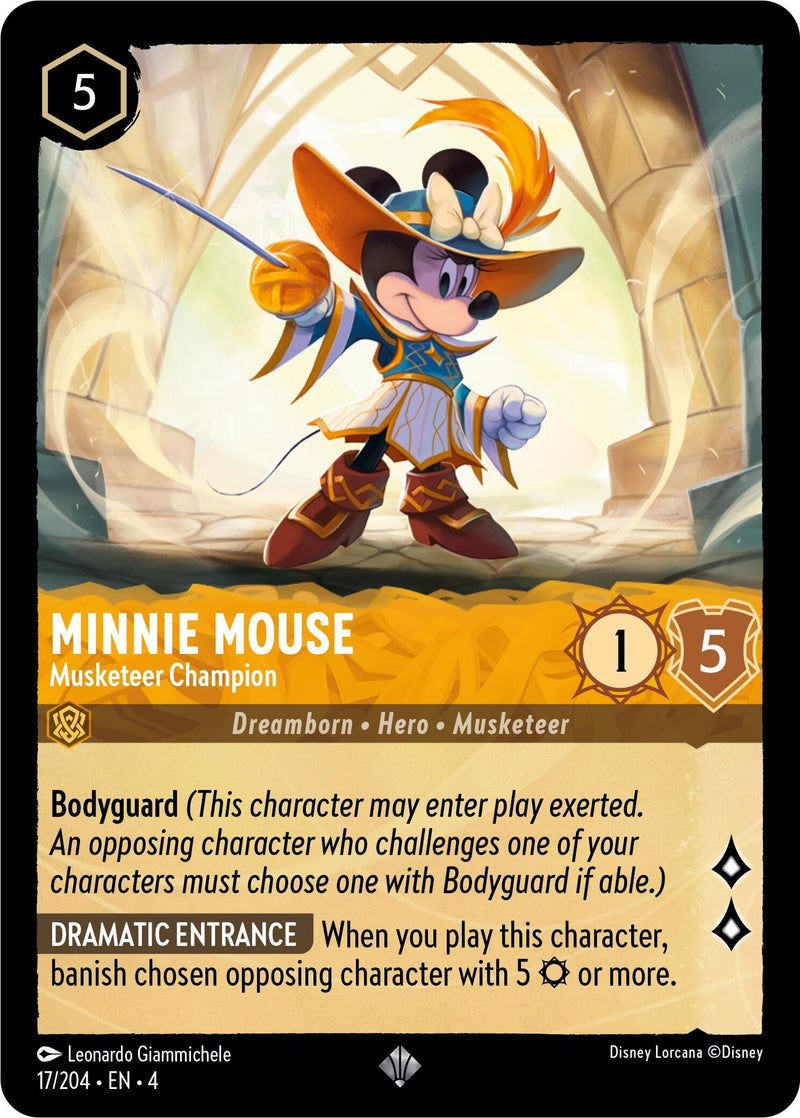 Minnie Mouse - Musketeer Champion (17/204) [Ursula's Return] - The Mythic Store | 24h Order Processing