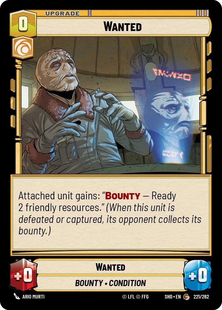 Wanted (221/262) (221/262) [Shadows of the Galaxy] - The Mythic Store | 24h Order Processing