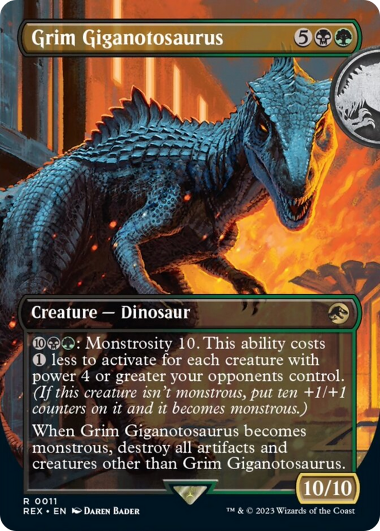 Grim Giganotosaurus (Borderless) [Jurassic World Collection] - The Mythic Store | 24h Order Processing