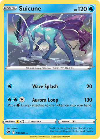 Suicune (037/189) [Sword & Shield: Darkness Ablaze] - The Mythic Store | 24h Order Processing