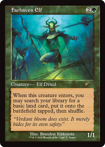 Farhaven Elf (Retro Frame) [Wizards Play Network 2026] - The Mythic Store | 24h Order Processing