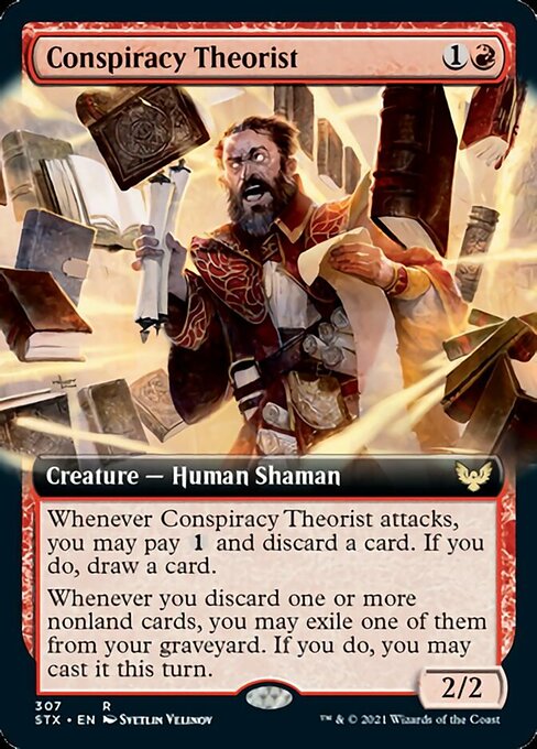 Conspiracy Theorist (Extended Art) [Strixhaven: School of Mages] - The Mythic Store | 24h Order Processing