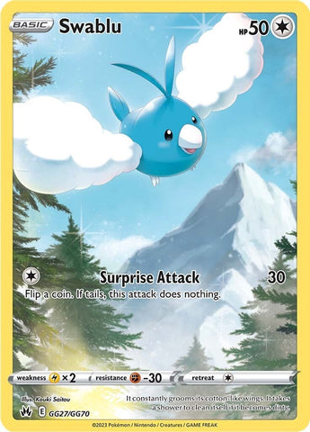 Swablu (GG27/GG70) [Sword & Shield: Crown Zenith] - The Mythic Store | 24h Order Processing