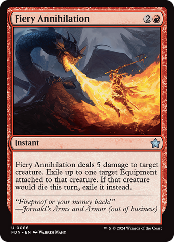 Fiery Annihilation [Foundations] - The Mythic Store | 24h Order Processing