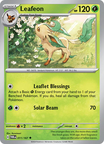 Leafeon (011/167) [Scarlet & Violet: Twilight Masquerade] - The Mythic Store | 24h Order Processing