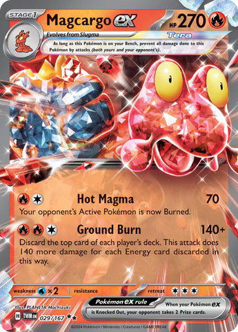 Magcargo ex (029/167) [Scarlet & Violet: Twilight Masquerade] - The Mythic Store | 24h Order Processing