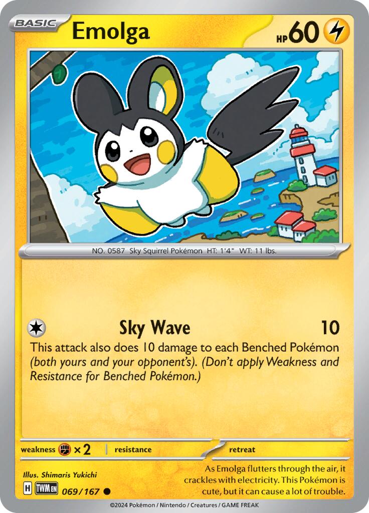 Emolga (069/167) [Scarlet & Violet: Twilight Masquerade] - The Mythic Store | 24h Order Processing