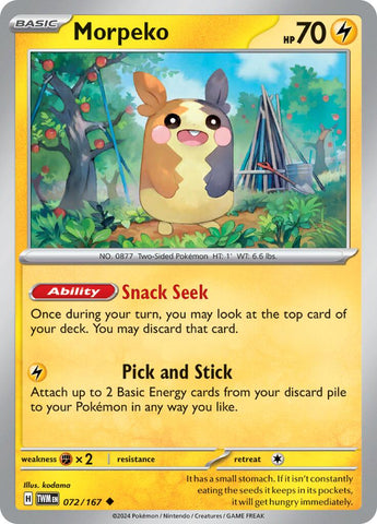 Morpeko (072/167) [Scarlet & Violet: Twilight Masquerade] - The Mythic Store | 24h Order Processing