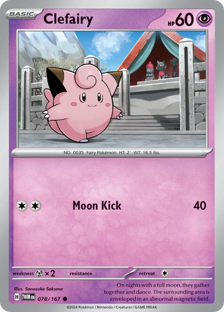 Clefairy (078/167) [Scarlet & Violet: Twilight Masquerade] - The Mythic Store | 24h Order Processing