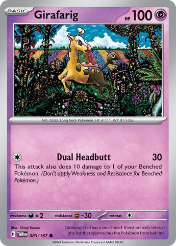 Girafarig (083/167) [Scarlet & Violet: Twilight Masquerade] - The Mythic Store | 24h Order Processing