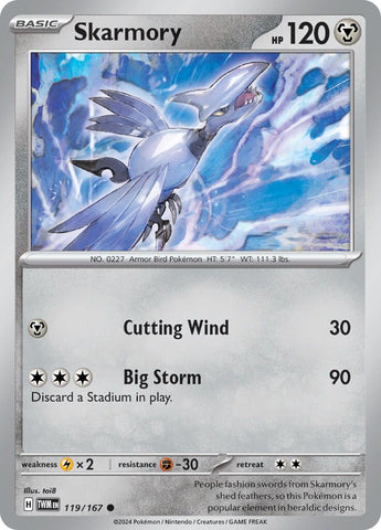 Skarmory (119/167) [Scarlet & Violet: Twilight Masquerade] - The Mythic Store | 24h Order Processing