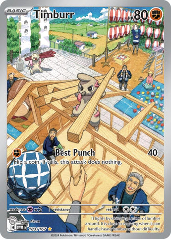 Timburr (183/167) [Scarlet & Violet: Twilight Masquerade] - The Mythic Store | 24h Order Processing