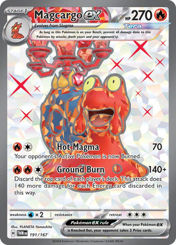 Magcargo ex (191/167) [Scarlet & Violet: Twilight Masquerade] - The Mythic Store | 24h Order Processing