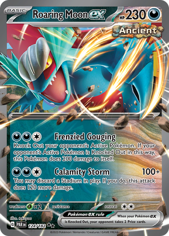 Roaring Moon ex (124/182) [Scarlet & Violet: Paradox Rift] - The Mythic Store | 24h Order Processing