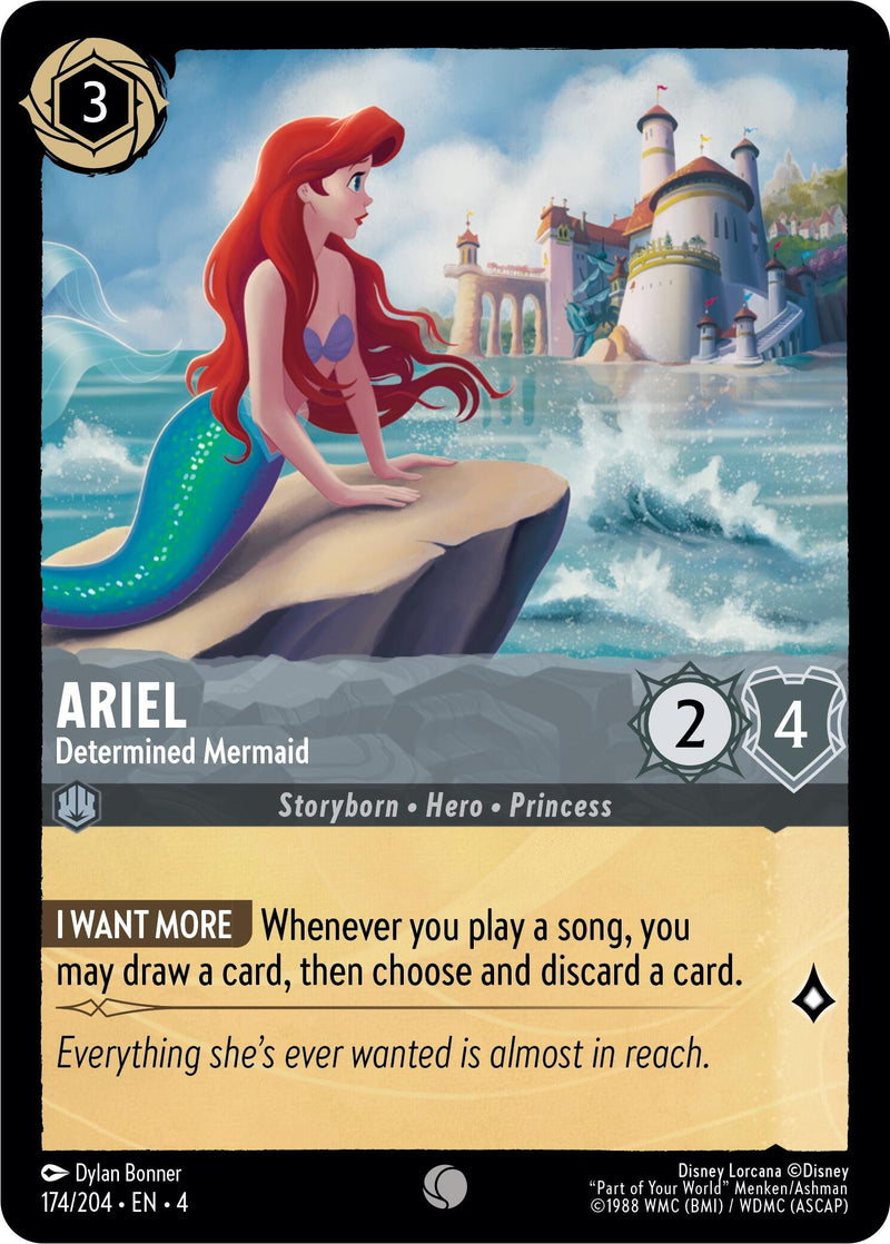 Ariel - Determined Mermaid (174/204) [Ursula's Return] - The Mythic Store | 24h Order Processing