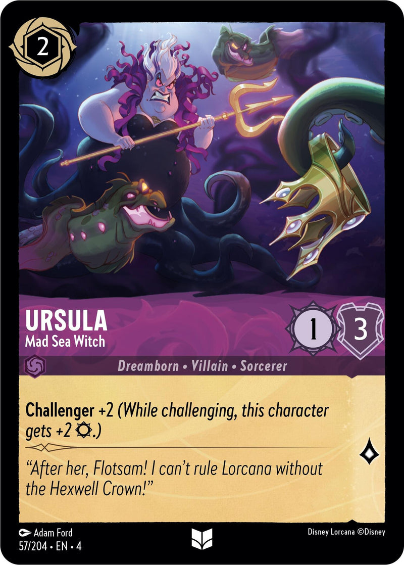 Ursula - Mad Sea Witch (57/204) [Ursula's Return] - The Mythic Store | 24h Order Processing