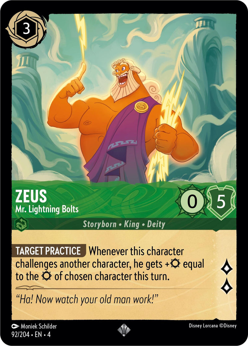 Zeus - Mr. Lightning Bolts (92/204) [Ursula's Return] - The Mythic Store | 24h Order Processing