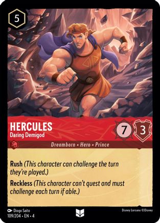 Hercules - Daring Demigod (109/204) [Ursula's Return] - The Mythic Store | 24h Order Processing