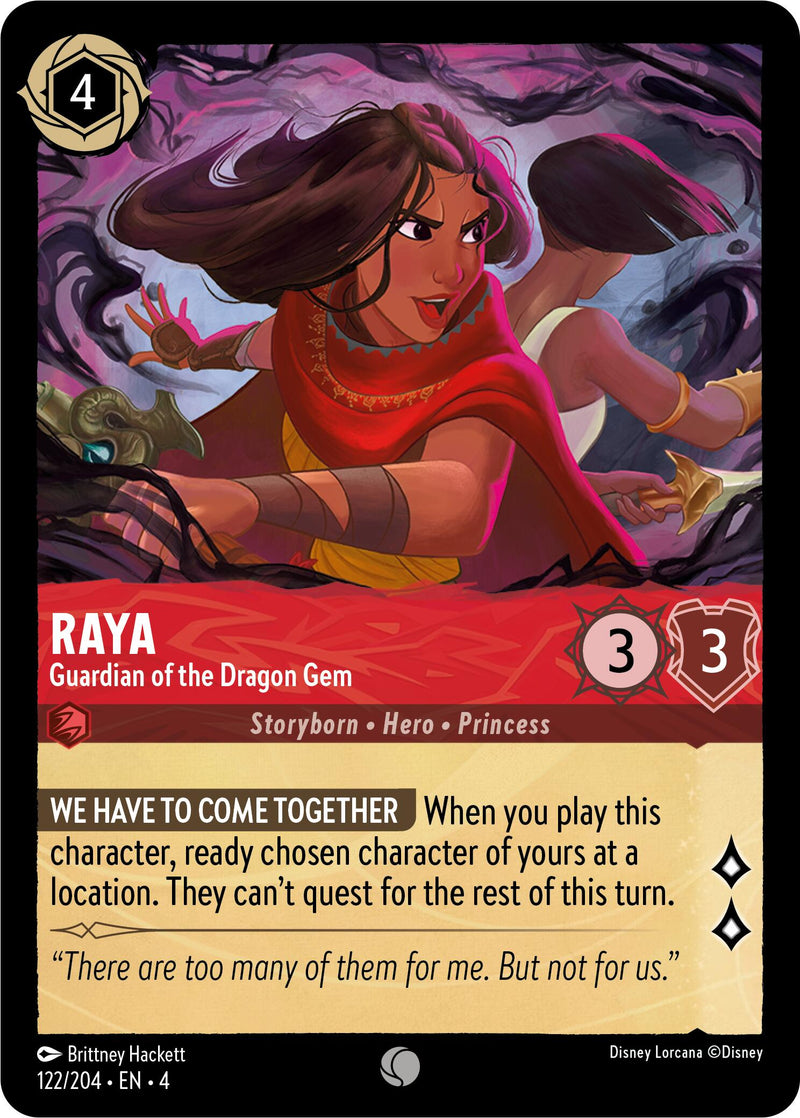 Raya - Guardian of the Dragon Gem (122/204) [Ursula's Return] - The Mythic Store | 24h Order Processing