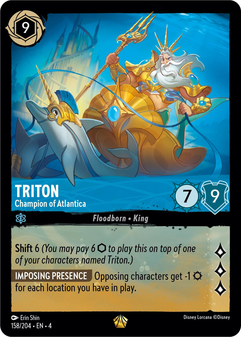 Triton - Champion of Atlantica (158/204) [Ursula's Return] - The Mythic Store | 24h Order Processing