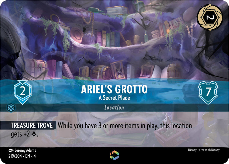 Ariel's Grotto - A Secret Place (Enchanted) (219/204) [Ursula's Return] - The Mythic Store | 24h Order Processing