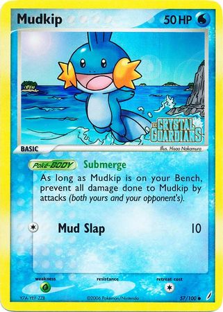 Mudkip (57/100) (Stamped) [EX: Crystal Guardians] - The Mythic Store | 24h Order Processing