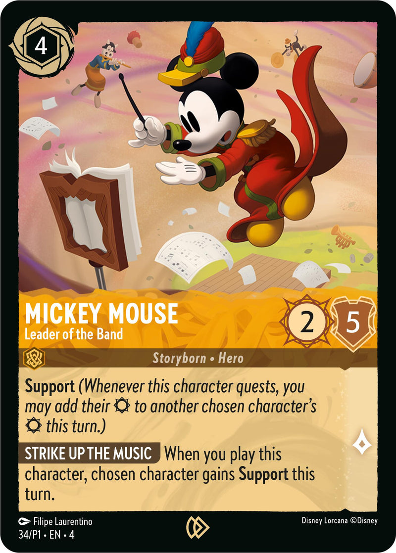 Mickey Mouse - Leader of the Band (34) [Promo Cards] - The Mythic Store | 24h Order Processing