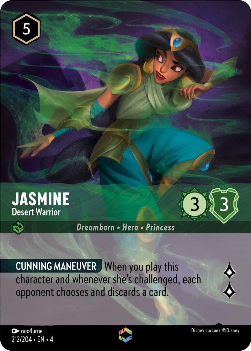 Jasmine - Desert Warrior (Enchanted) (212/204) [Ursula's Return] - The Mythic Store | 24h Order Processing