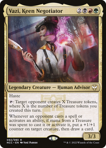 Vazi, Keen Negotiator [Streets of New Capenna Commander] - The Mythic Store | 24h Order Processing