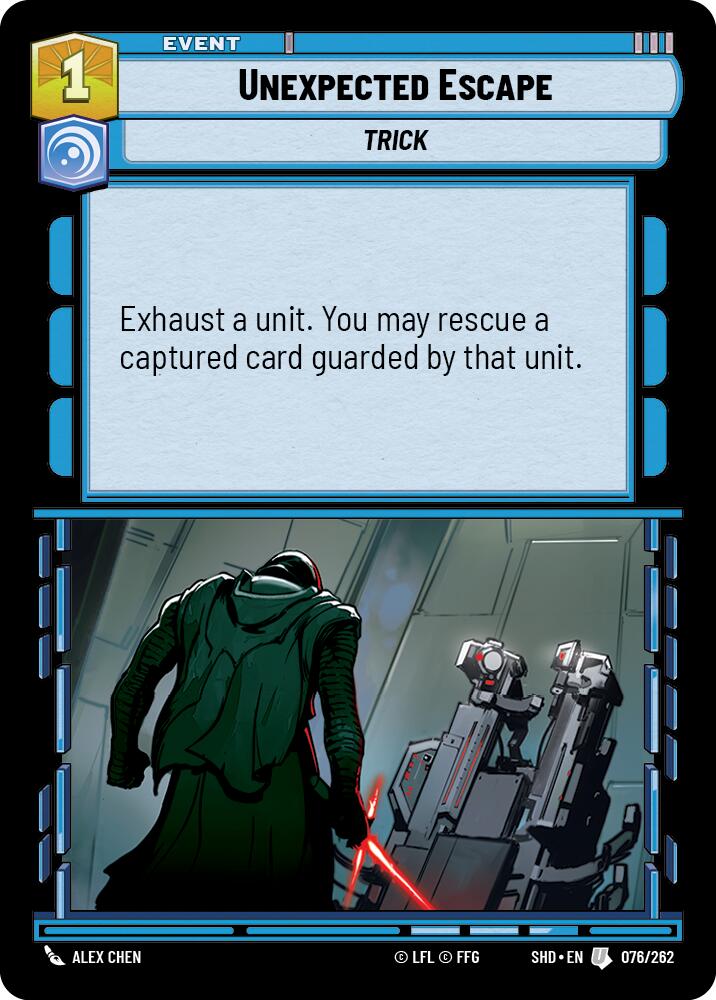 Unexpected Escape (076/262) (076/262) [Shadows of the Galaxy] - The Mythic Store | 24h Order Processing