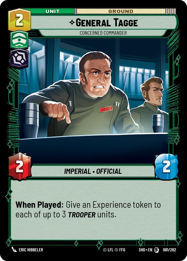 General Tagge - Concerned Commander (081/262) [Shadows of the Galaxy] - The Mythic Store | 24h Order Processing