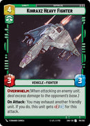 Kihraxz Heavy Fighter (118/262) (118/262) [Shadows of the Galaxy] - The Mythic Store | 24h Order Processing