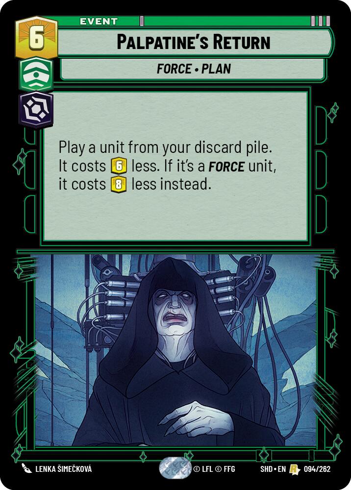 Palpatine's Return (094/262) [Shadows of the Galaxy] - The Mythic Store | 24h Order Processing