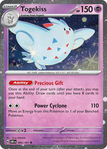 Togekiss (085/197) (Cosmos Holo) [Scarlet & Violet: Obsidian Flames] - The Mythic Store | 24h Order Processing