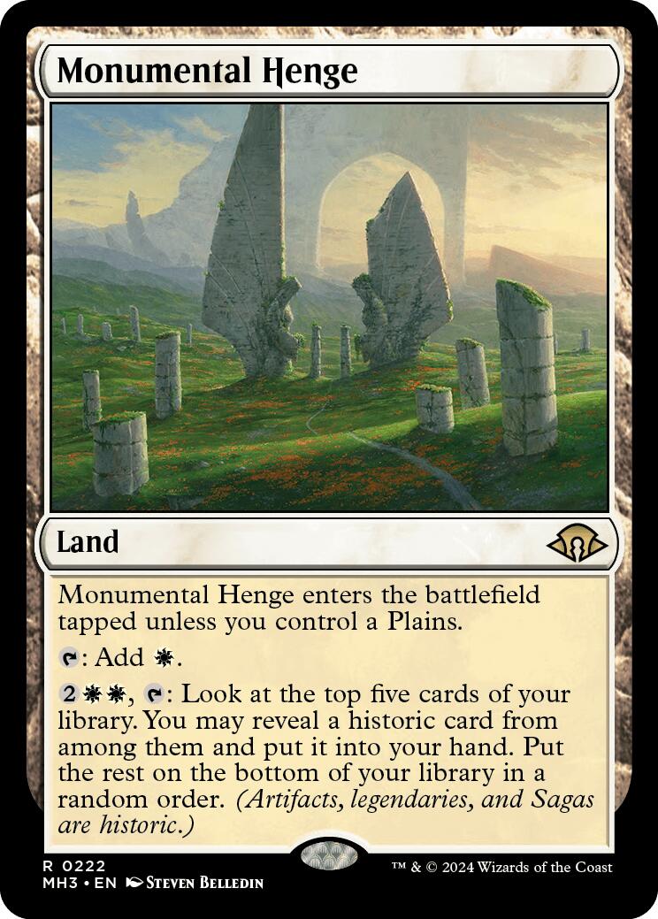 Monumental Henge [Modern Horizons 3] - The Mythic Store | 24h Order Processing