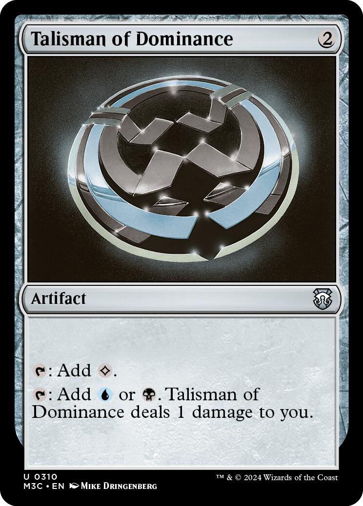 Talisman of Dominance [Modern Horizons 3 Commander] - The Mythic Store | 24h Order Processing